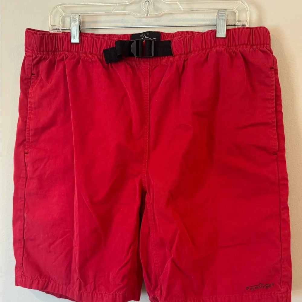 Orvis Shorts Med Trout Bum Fishing Belted Packsaddle Red